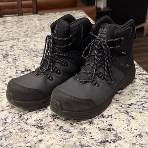 Timberland Black Comp Toe Work Boots